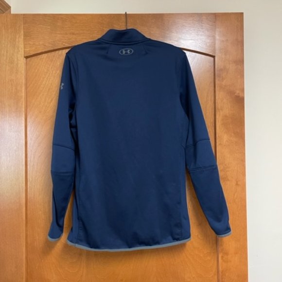 Under Armour Navy Loose Fit Quarter Zip – ColdGear Reactor – S - Unisex - Picture 4 of 7